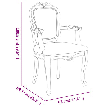 Eetkamerstoelen 2 st 62x59,5x100,5 cm fluweel donkergrijs