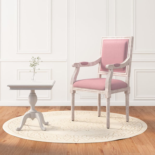 Fauteuil 54X59X99 Cm Fluweel Roze