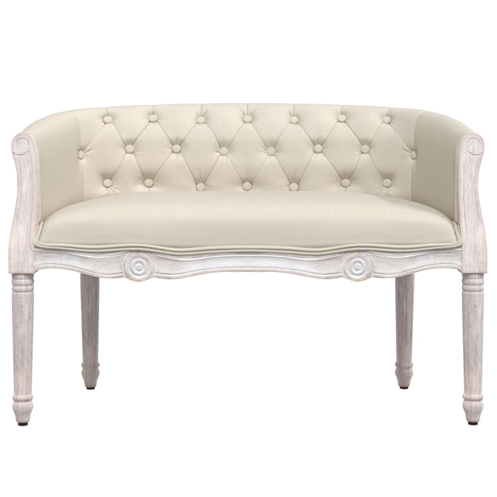 Bankje 98X56X69 Cm Linnen Beige