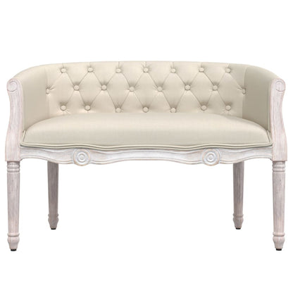 Bankje 98X56X69 Cm Linnen Beige