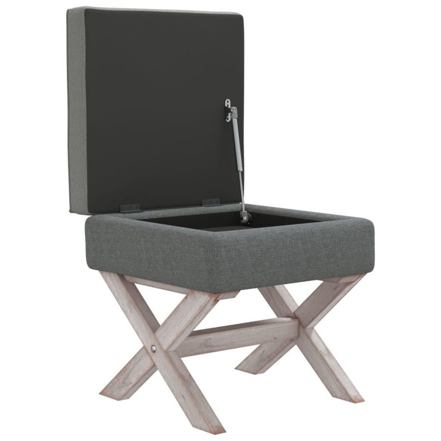 Opbergkruk 45X45X49 Cm Stof Donkergrijs