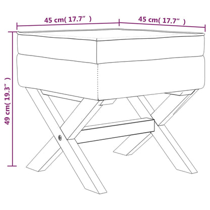 Opbergkruk 45X45X49 Cm Stof Donkergrijs