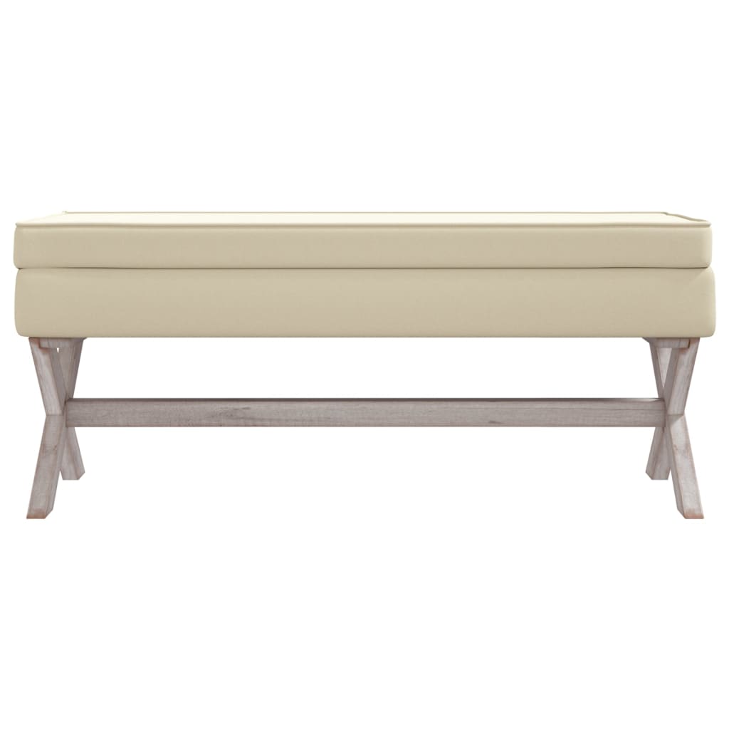 Opbergbankje 110X45X49 Cm Linnen Beige