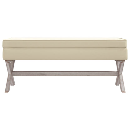 Opbergbankje 110X45X49 Cm Linnen Beige