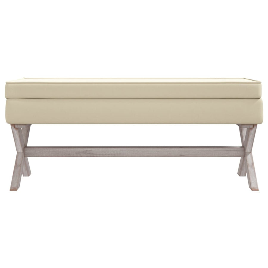 Opbergbankje 110X45X49 Cm Linnen Beige