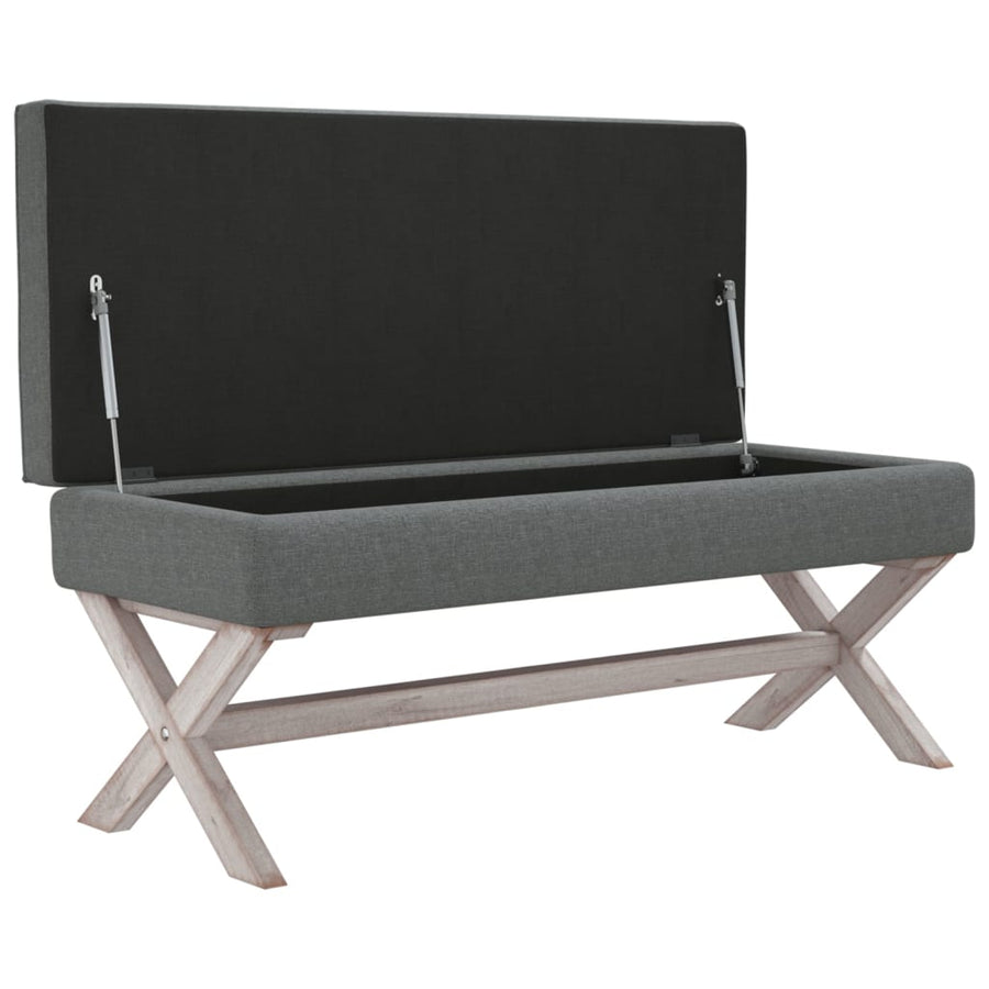 Opbergkruk 110X45X49 Cm Stof Donkergrijs