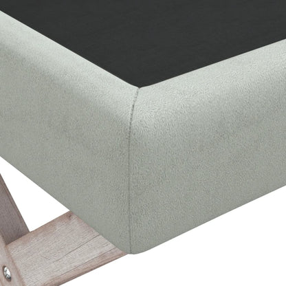 Opbergkruk 110X45X49 Cm Fluweel Lichtgrijs