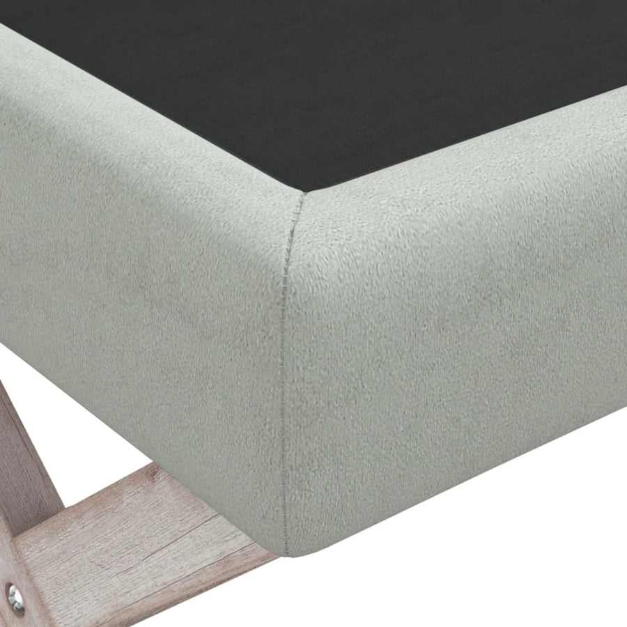Opbergkruk 110X45X49 Cm Fluweel Lichtgrijs