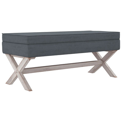 Opbergkruk 110X45X49 Cm Fluweel Donkergrijs