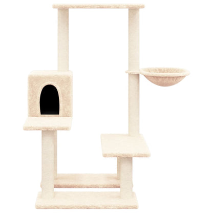 Kattenmeubel Met Sisal Krabpalen 94,5 Cm Kleurig Crème