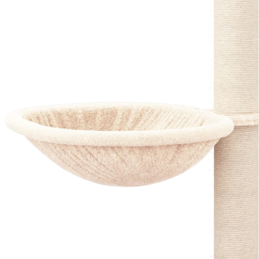 Kattenmeubel Met Sisal Krabpalen 94,5 Cm Kleurig Crème