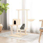 Kattenmeubel 94,5 cm crèmekleurig sisal