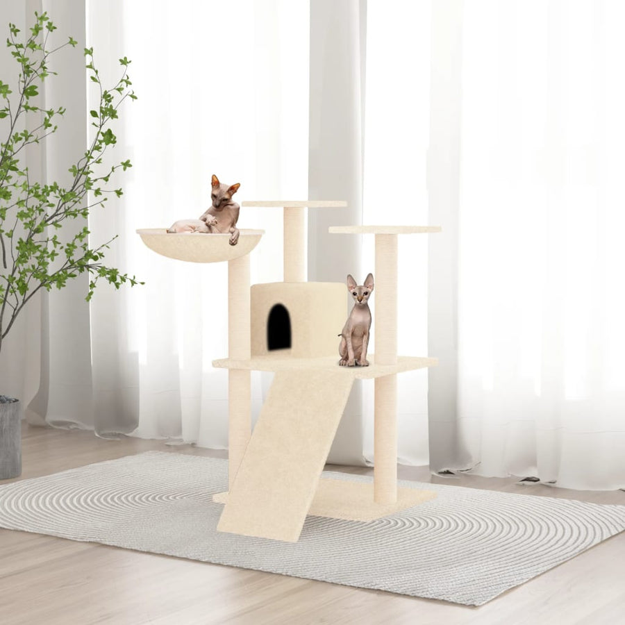 Kattenmeubel Met Sisal Krabpalen 83 Cm Donkergrijs
