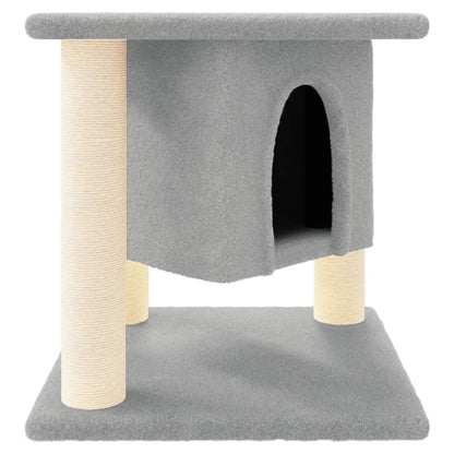 Kattenmeubel Met Sisal Krabpalen 37 Cm Lichtgrijs