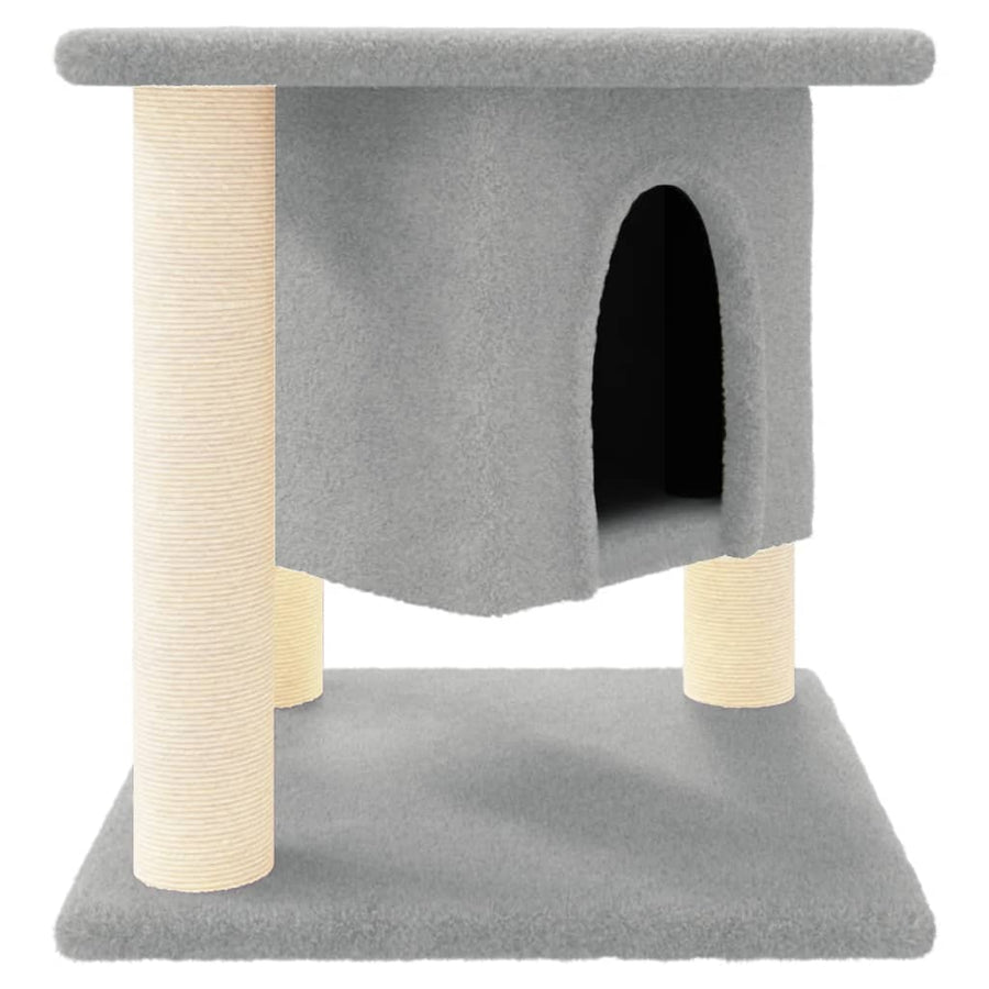 Kattenmeubel Met Sisal Krabpalen 37 Cm Lichtgrijs