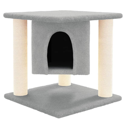 Kattenmeubel Met Sisal Krabpalen 37 Cm Lichtgrijs