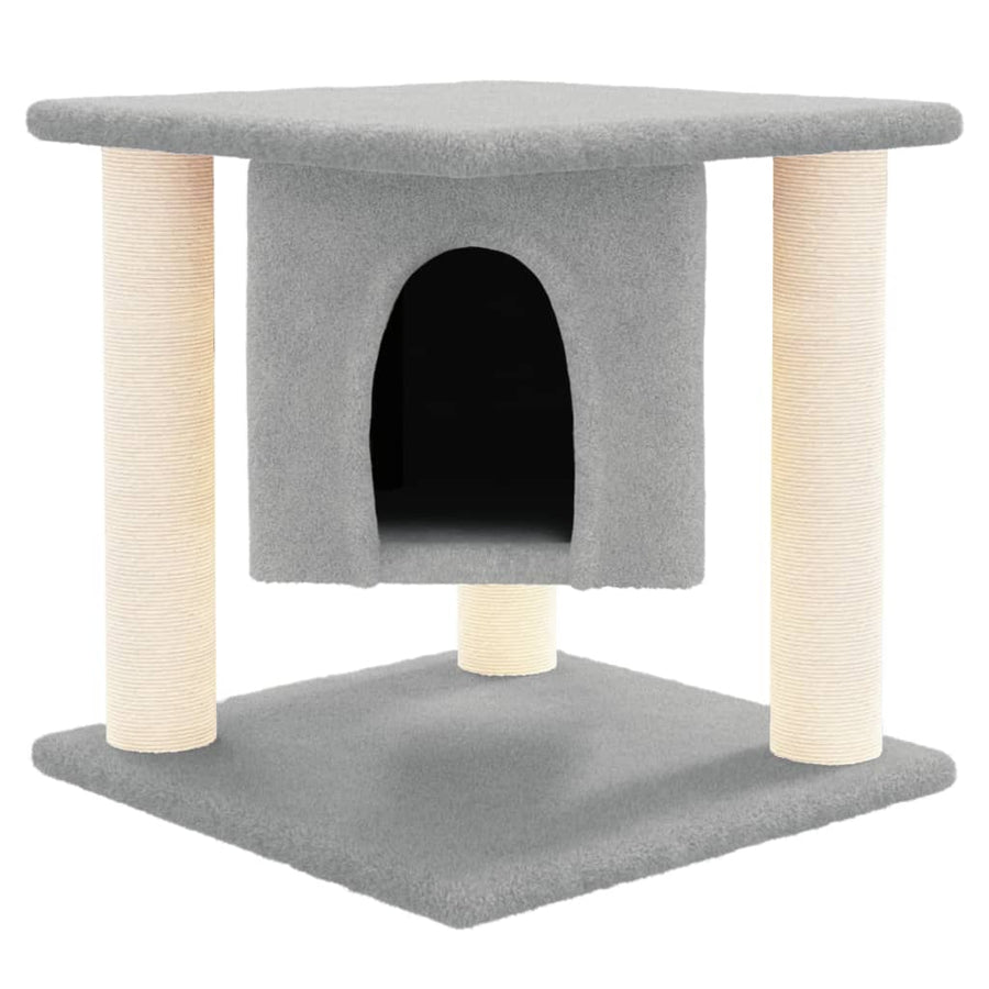 Kattenmeubel Met Sisal Krabpalen 37 Cm Lichtgrijs
