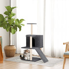 Kattenmeubel 82 cm donkergrijs sisal