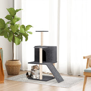 Kattenmeubel 82 cm donkergrijs sisal