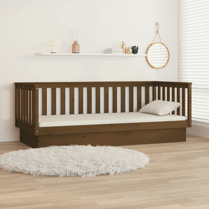 Slaapbank 80X200 Cm Massief Grenenhout Honingbruin