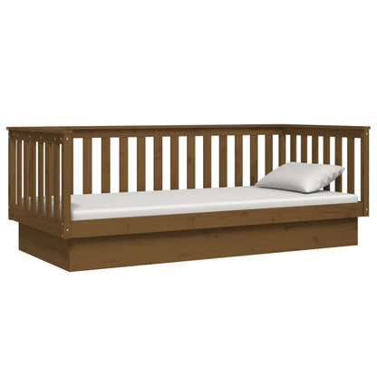 Slaapbank 80X200 Cm Massief Grenenhout Honingbruin
