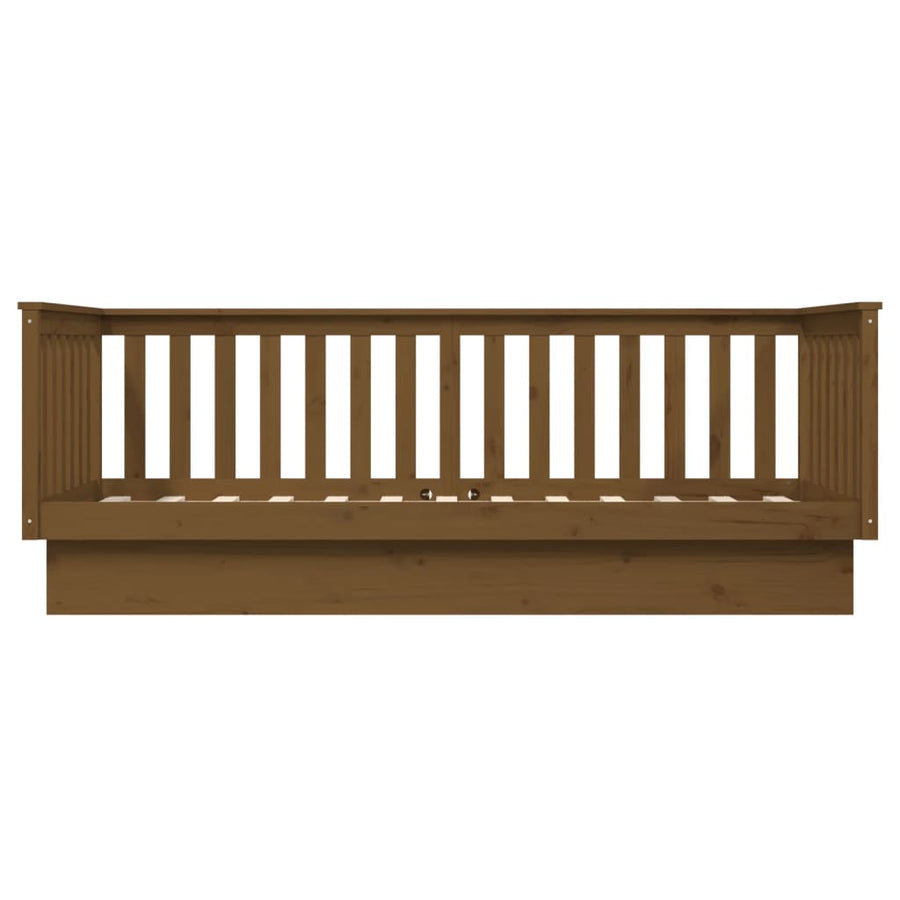 Slaapbank 80X200 Cm Massief Grenenhout Honingbruin
