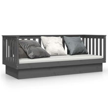 Slaapbank 75X190 Cm Massief Grenenhout Grijs