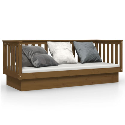 Slaapbank 75X190 Cm Massief Grenenhout Honingbruin