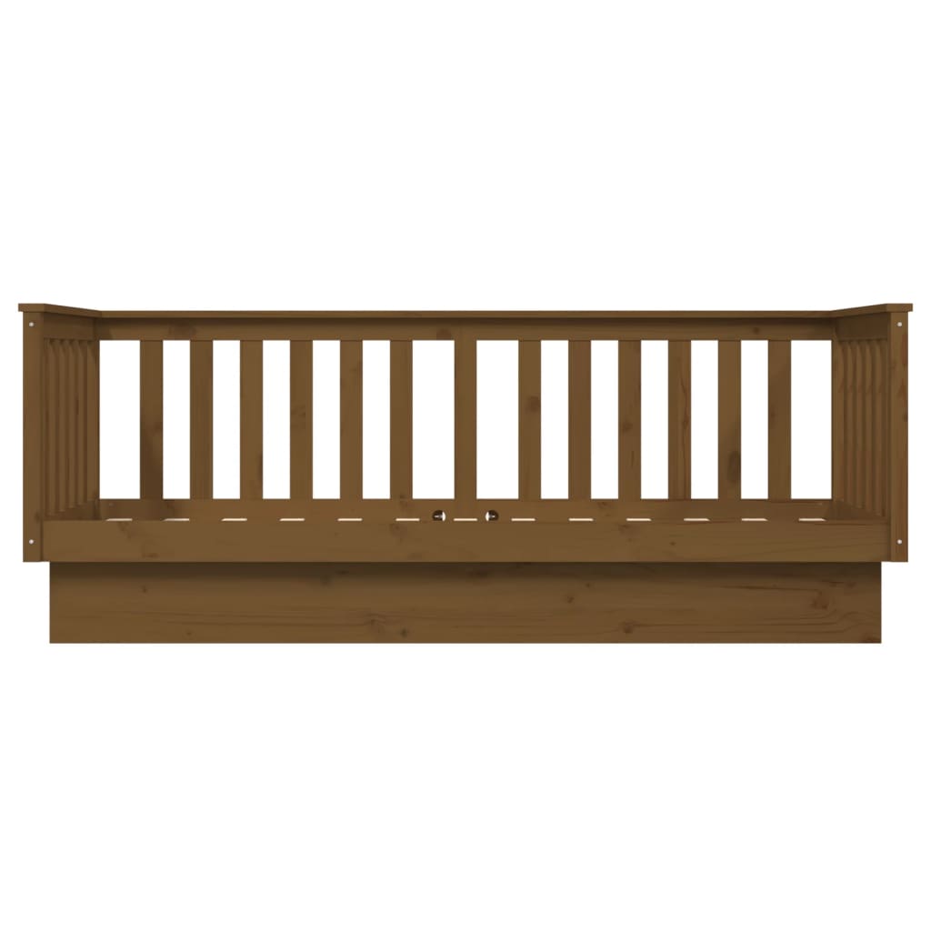 Slaapbank 75X190 Cm Massief Grenenhout Honingbruin