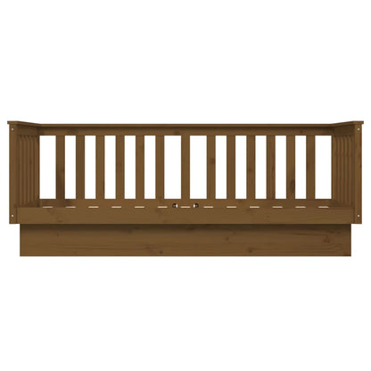 Slaapbank 75X190 Cm Massief Grenenhout Honingbruin