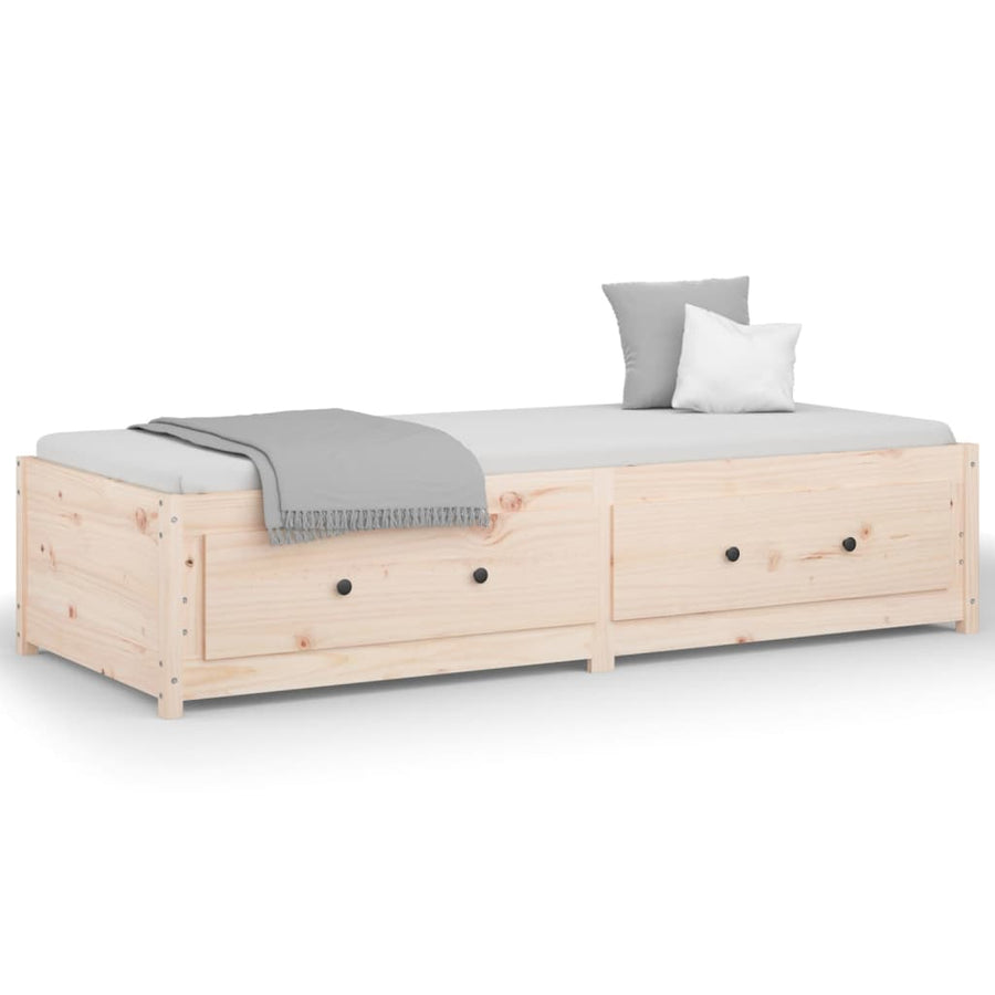 Slaapbank Massief Grenenhout 80 x 200 cm Naturel