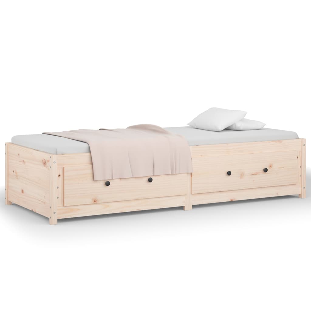 Slaapbank Massief Grenenhout 80 x 200 cm Naturel