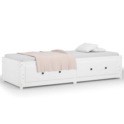 Slaapbank Massief Grenenhout 80 x 200 cm Wit