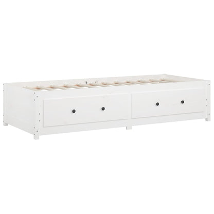 Slaapbank Massief Grenenhout 80 x 200 cm Wit