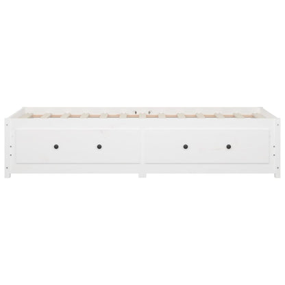 Slaapbank Massief Grenenhout 80 x 200 cm Wit