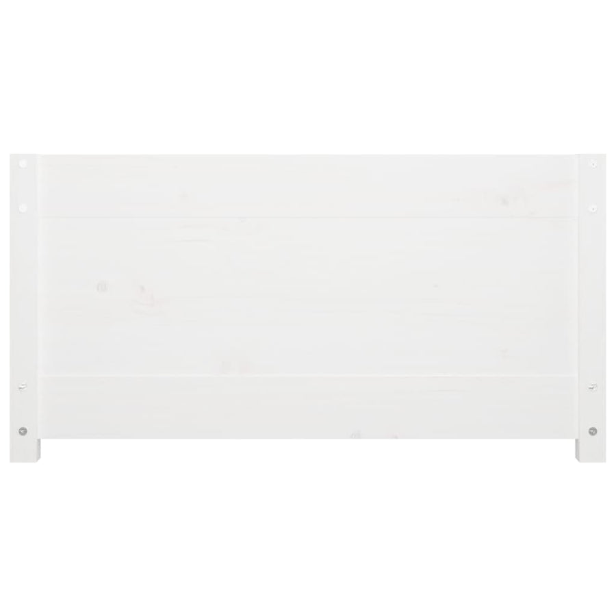 Slaapbank Massief Grenenhout 80 x 200 cm Wit
