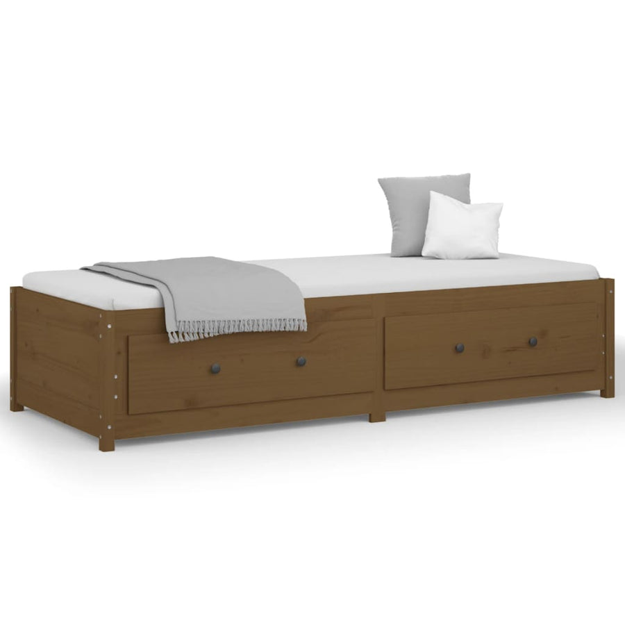 Slaapbank Massief Grenenhout 80 x 200 cm Honingbruin