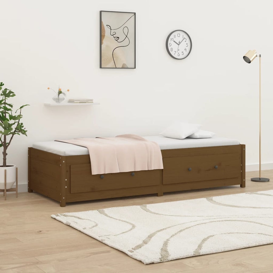 Slaapbank Massief Grenenhout 80 x 200 cm Honingbruin
