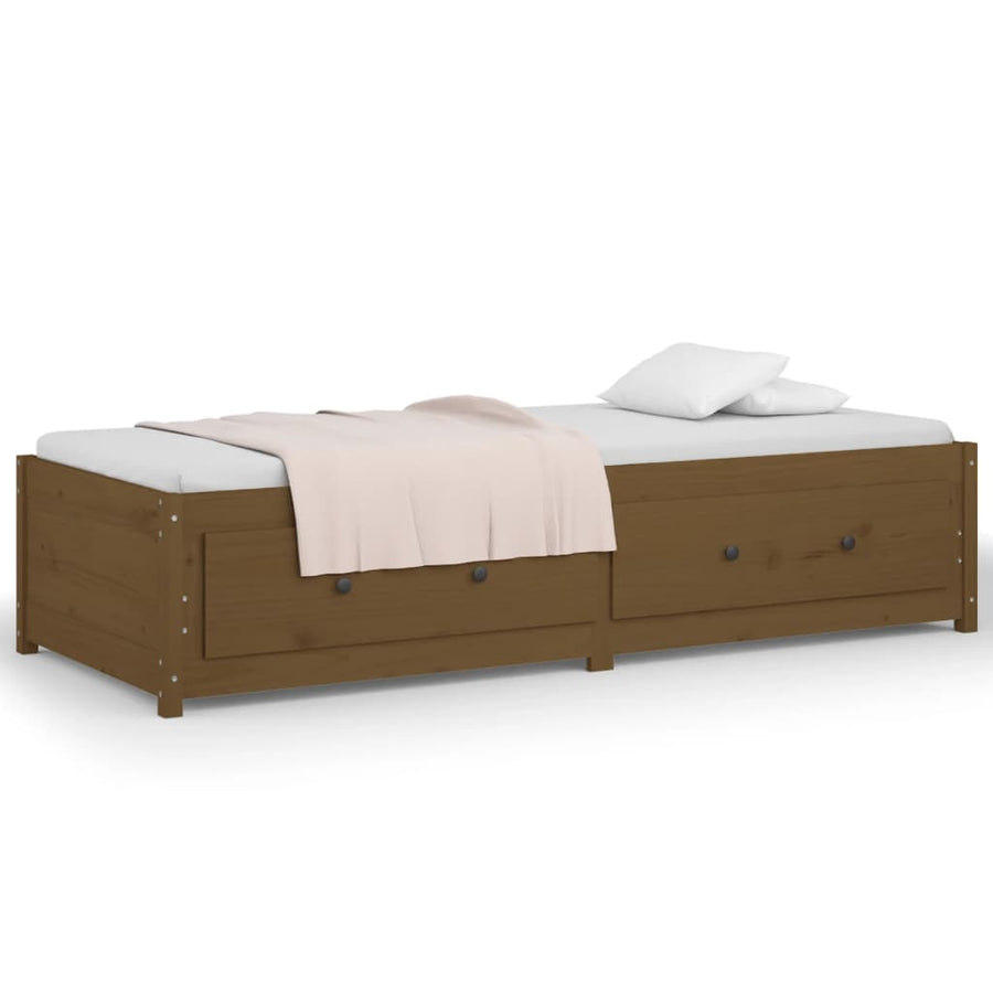 Slaapbank Massief Grenenhout 80 x 200 cm Honingbruin