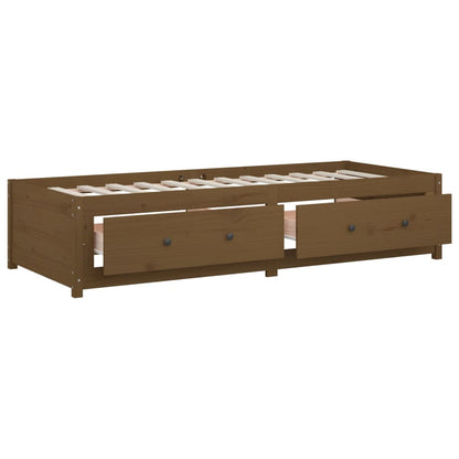 Slaapbank Massief Grenenhout 80 x 200 cm Honingbruin