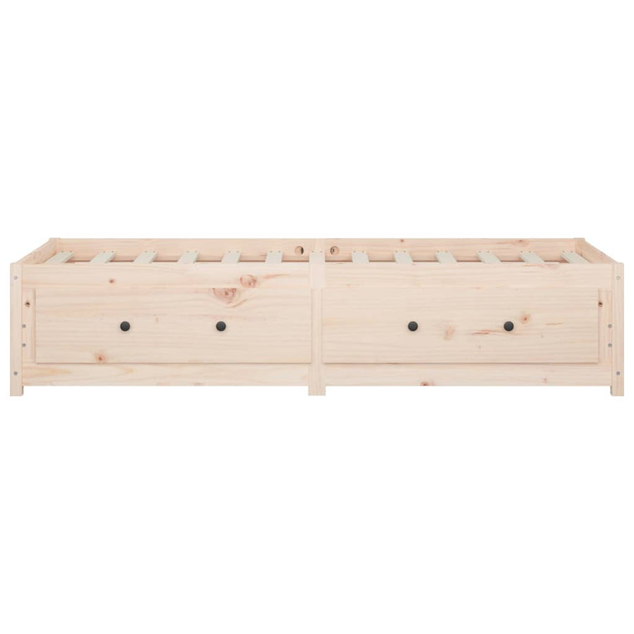 Slaapbank Massief Grenenhout 90 x 200 cm Naturel
