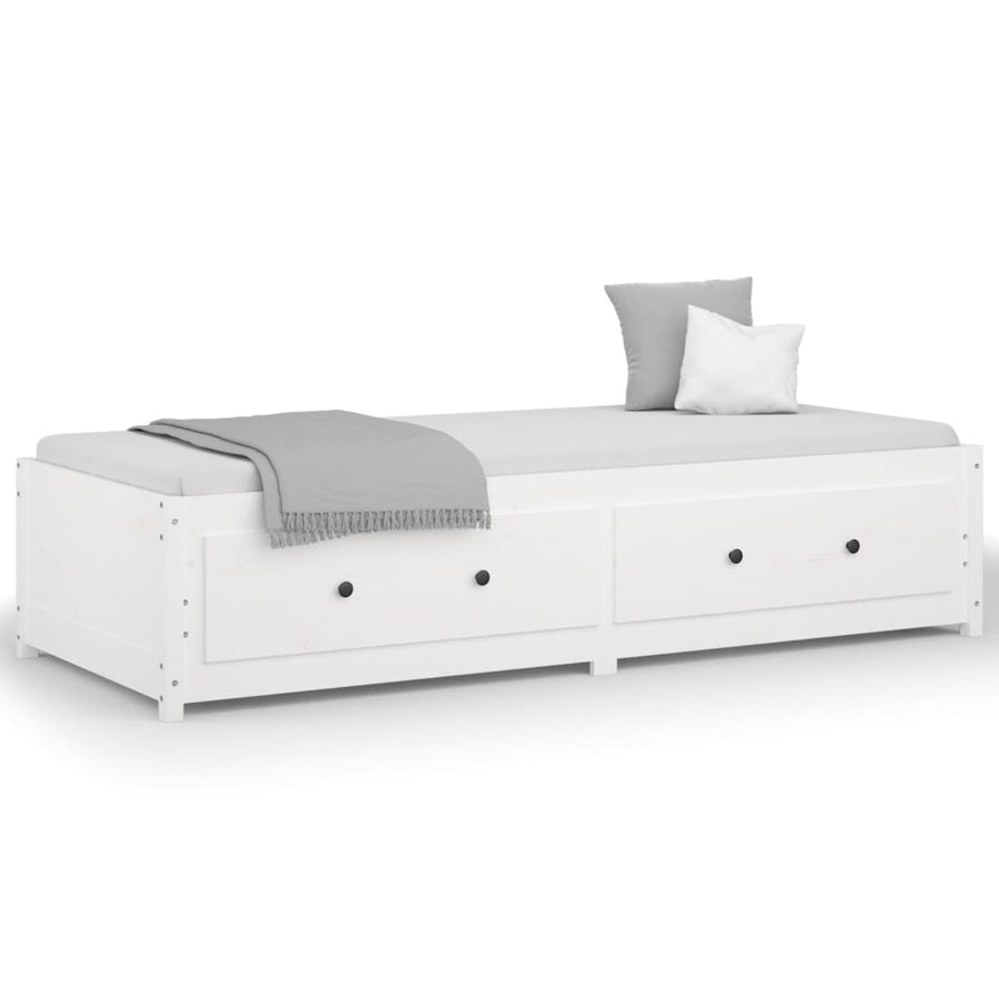 Slaapbank Massief Grenenhout 90 x 200 cm Wit