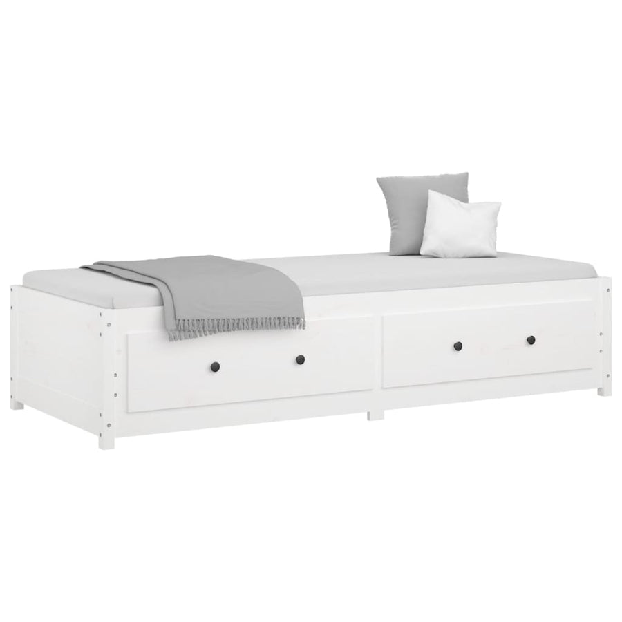 Slaapbank Massief Grenenhout 90 x 200 cm Wit