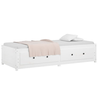 Slaapbank Massief Grenenhout 90 x 200 cm Wit
