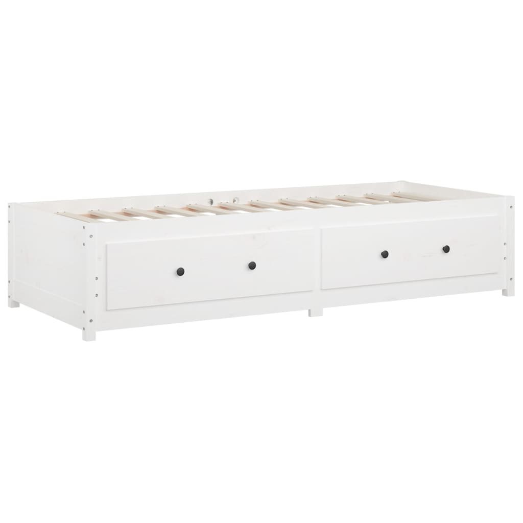 Slaapbank Massief Grenenhout 90 x 200 cm Wit