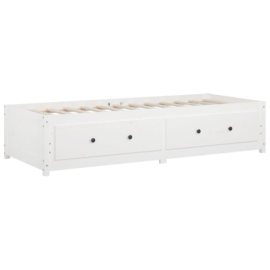 Slaapbank Massief Grenenhout 90 x 200 cm Wit