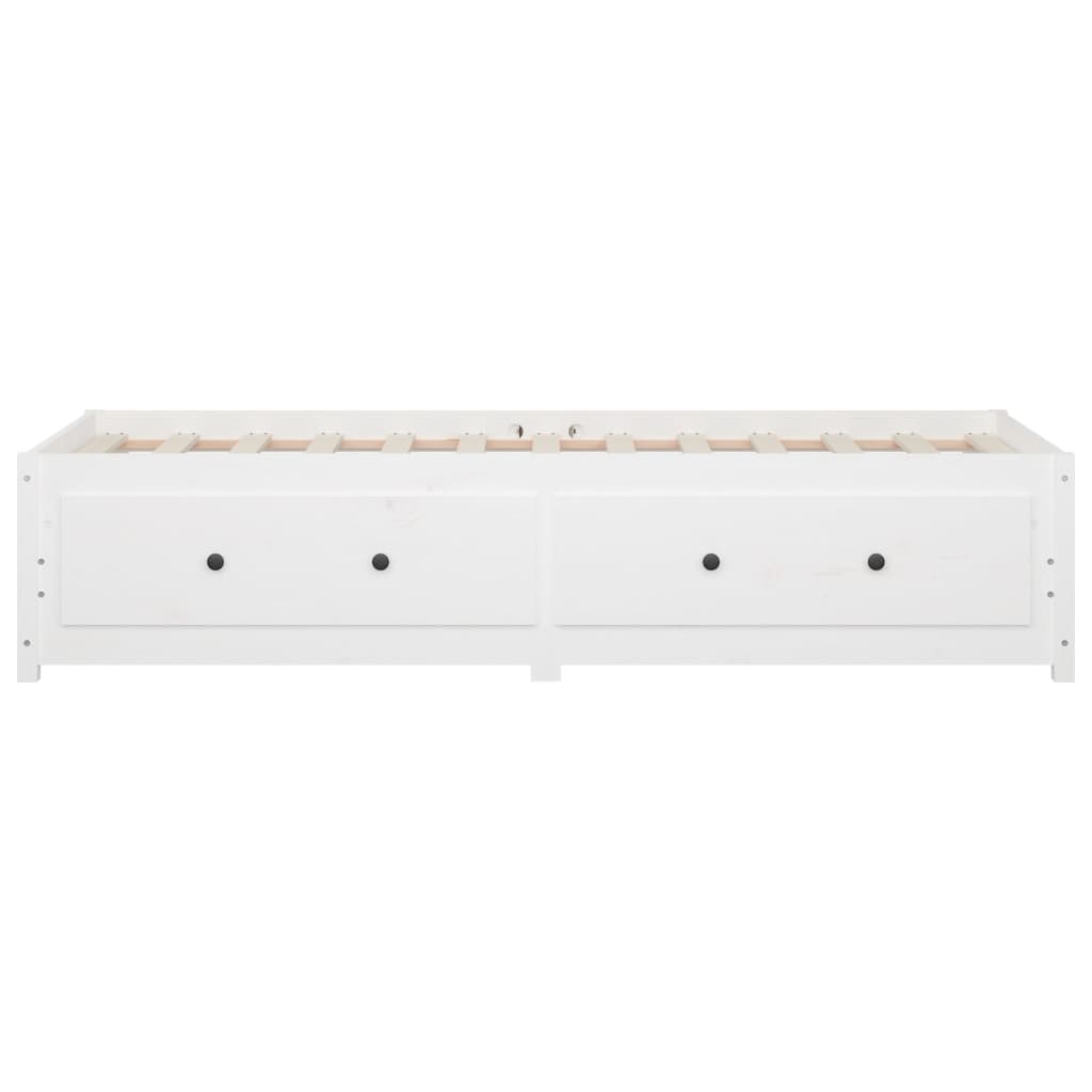 Slaapbank Massief Grenenhout 90 x 200 cm Wit