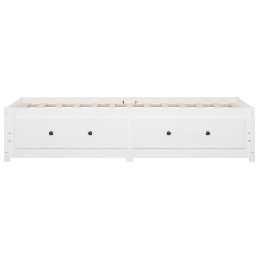 Slaapbank Massief Grenenhout 90 x 200 cm Wit