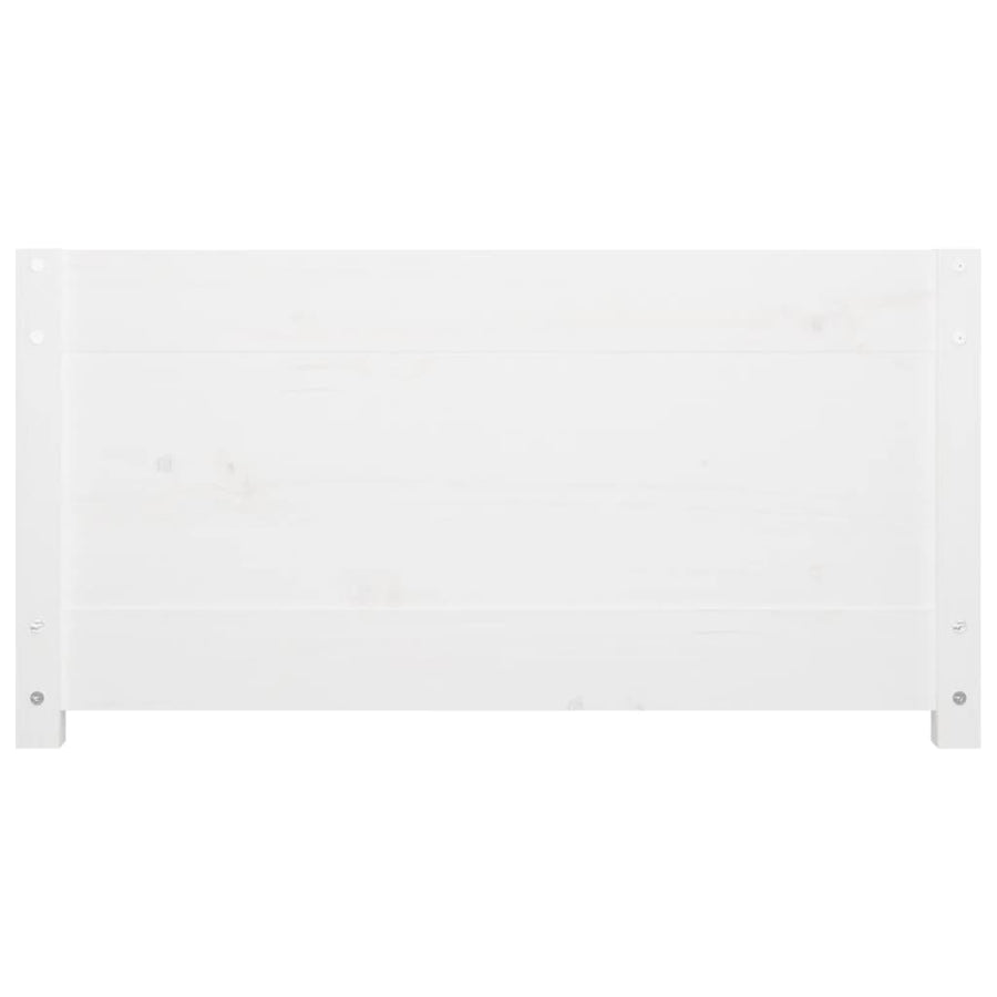 Slaapbank Massief Grenenhout 90 x 200 cm Wit