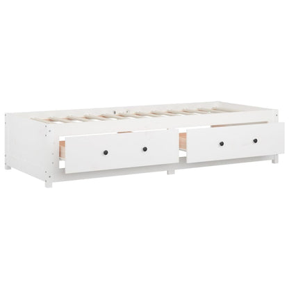 Slaapbank Massief Grenenhout 90 x 200 cm Wit
